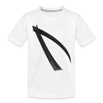 Design Esthétique, Rayures - T-shirt bio Premium Enfant - blanc - Devant