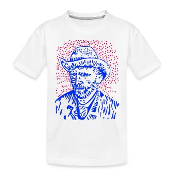 Vincent van Gogh - Kinder Premium Bio T-Shirt - Weiß - Vorne