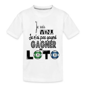 LOTO - T-shirt bio Premium Enfant - blanc - Devant