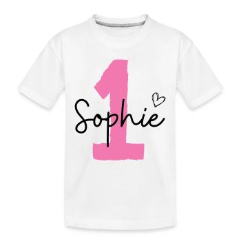 Sophie eins - Kinder Premium Bio T-Shirt - Weiß - Vorne