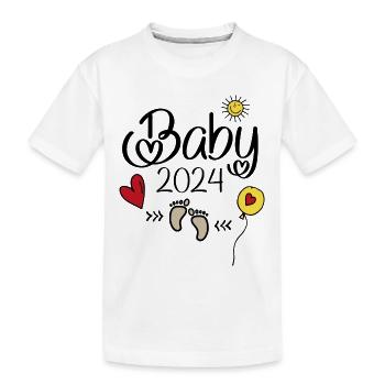 in 2024 - Kids' Premium Organic T-Shirt - white - Front