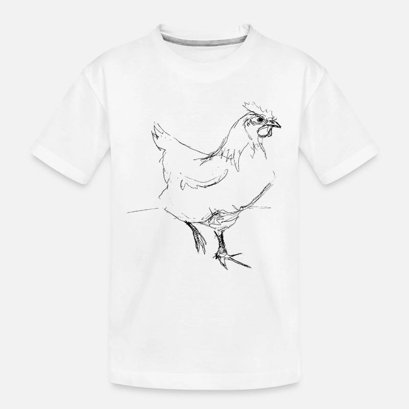 Poulet - T-shirt bio Premium Enfant - blanc
