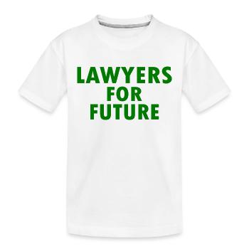 Lawyers for future - Kinder Premium Bio T-Shirt - Weiß - Vorne