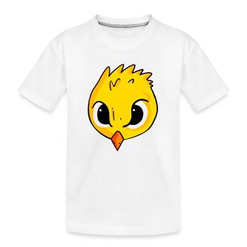 chick - Kids' Premium Organic T-Shirt - white - Front