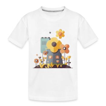 Flower Power Énergie verte 1 - T-shirt bio Premium Enfant - blanc - Devant