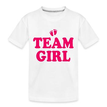 Team girl - T-shirt bio Premium Enfant - blanc - Devant