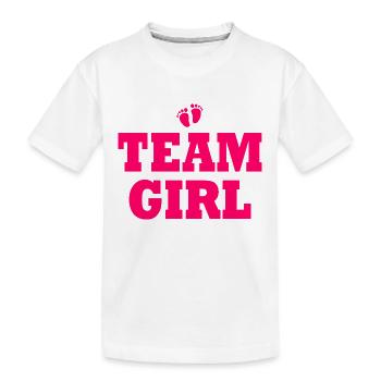 Team girl - T-shirt bio Premium Enfant - blanc - Devant