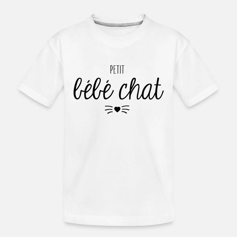 Petit bébé chat - T-shirt bio Premium Enfant - blanc