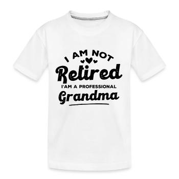 Ich bin eine professionelle Großmutter - Kinder Premium Bio T-Shirt - Weiß - Vorne