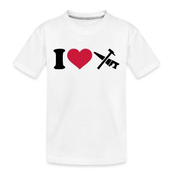 Werkzeug - Kinder Premium Bio T-Shirt - Weiß - Vorne