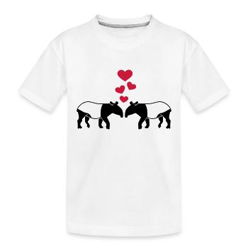 Tapir - Kinder Premium Bio T-Shirt - Weiß - Vorne