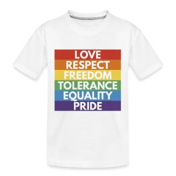 LGBTQ+ - Kids' Premium Organic T-Shirt - white - Front