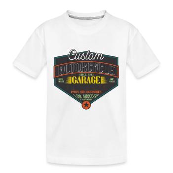 Bikers, motorcyclists - Kids' Premium Organic T-Shirt - white - Front