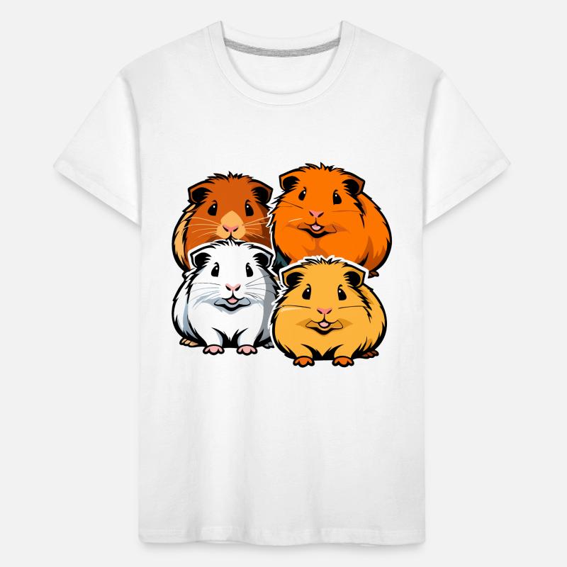 Quatre cochons d'Inde mignons T-shirt bio Premium Enfant