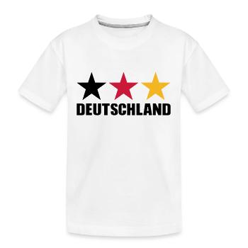 Deutschland - Kinder Premium Bio T-Shirt - Weiß - Vorne