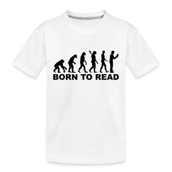 Lesen - Kinder Premium Bio T-Shirt - Weiß - Vorne