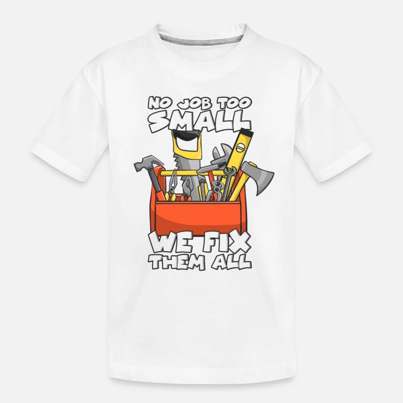 Handwerker - Kinder Premium Bio T-Shirt - Weiß