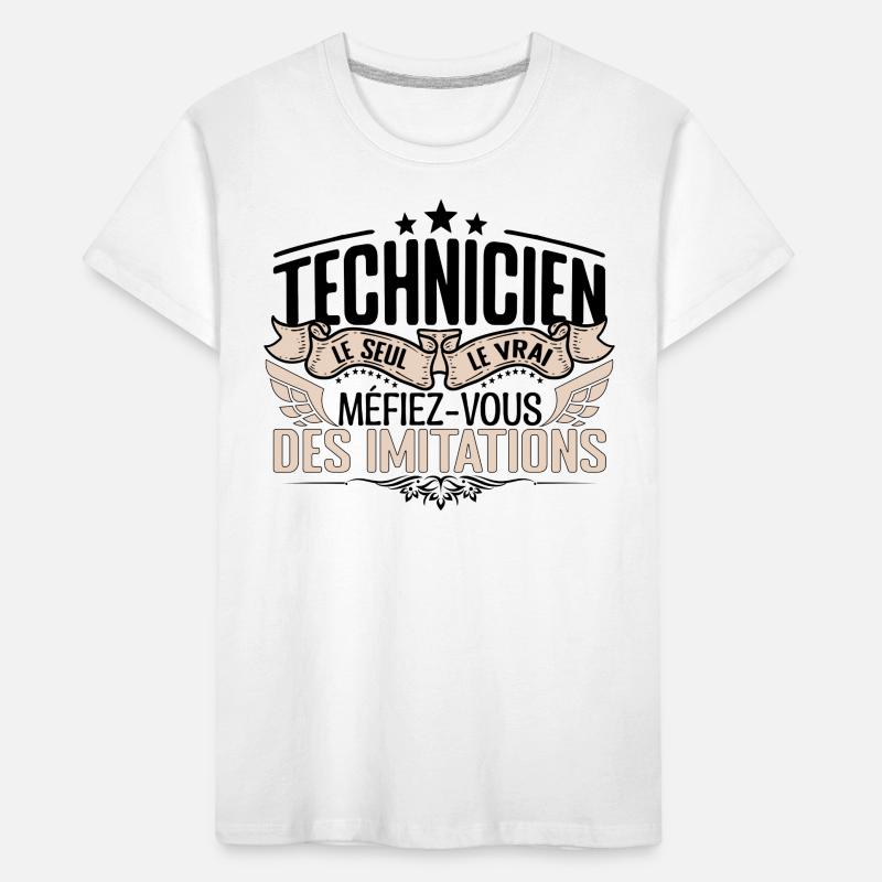 Technicien cadeau Technicien le vrai Technicien T-shirt bio Premium Enfant