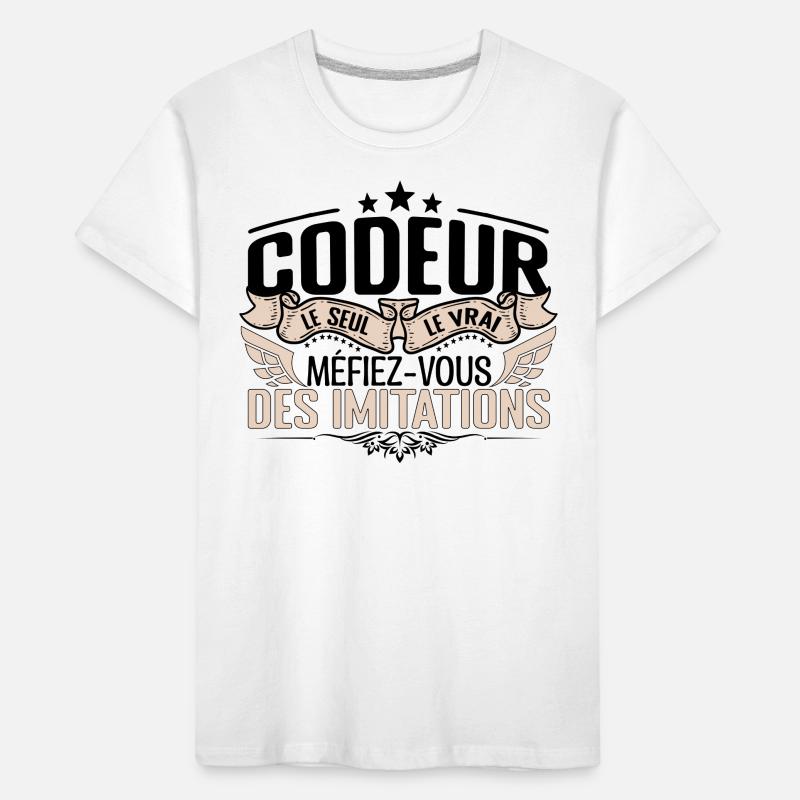 Codeur cadeau Codeur le vrai Codeur T-shirt bio Premium Enfant