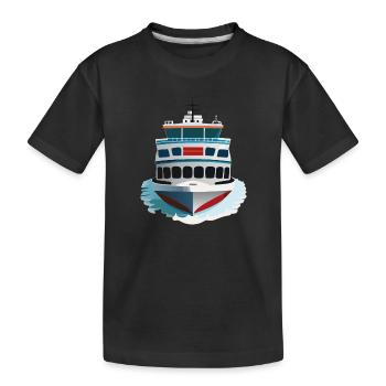 Eisbrecher-Schiff - Kinder Premium Bio T-Shirt - Schwarz - Vorne