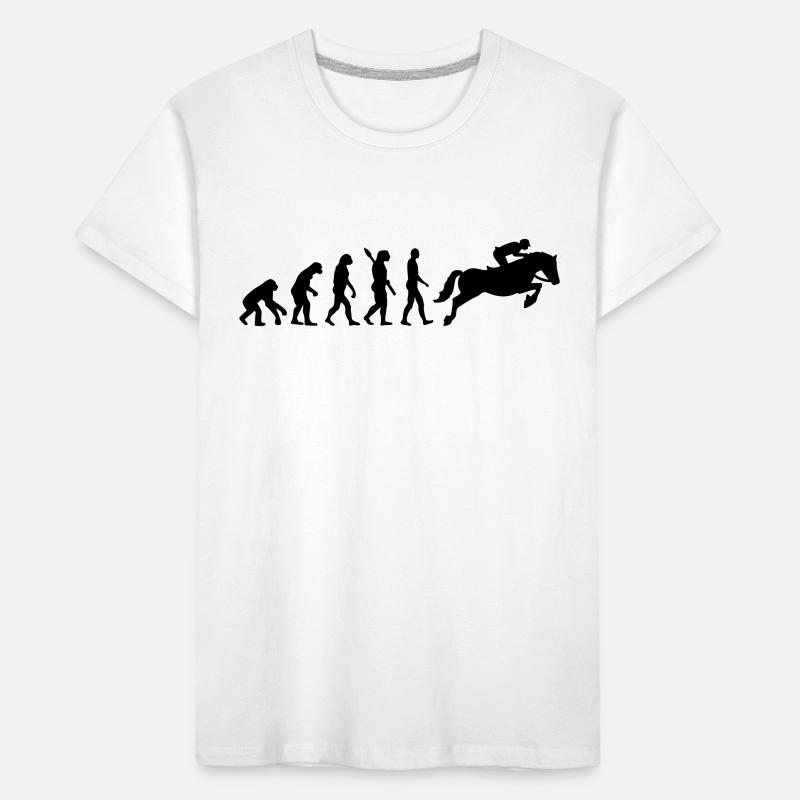 Evolution Show jumping Kids' Premium Organic T-Shirt