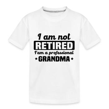 Je suis une grand-mère professionnelle - T-shirt bio Premium Enfant - blanc - Devant