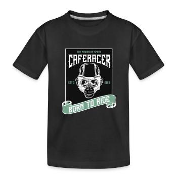 Bikers, motorcyclists - Kids' Premium Organic T-Shirt - black - Front