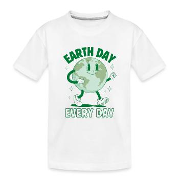 Jour de la Terre tous les jours - T-shirt bio Premium Enfant - blanc - Devant