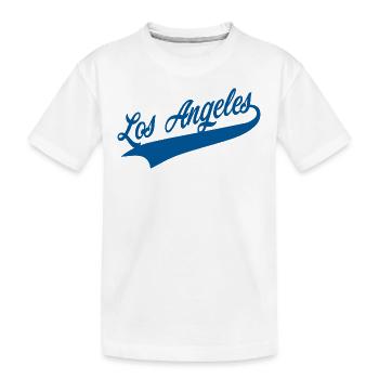 los angeles blue - Kinder Premium Bio T-Shirt - Weiß - Vorne