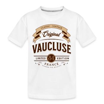 Vintage Vaucluse - Region und Departement Frankreich - Kinder Premium Bio T-Shirt - Weiß - Vorne