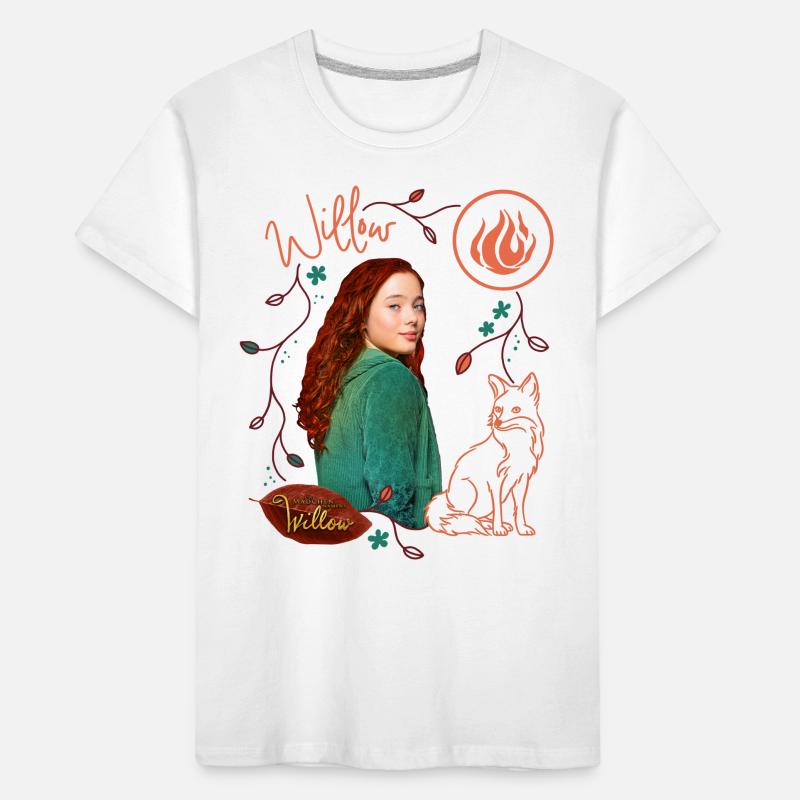 "Ein Mädchen Namens Willow" Willow Mit Fuchs Rufus Kinder Premium Bio T-Shirt