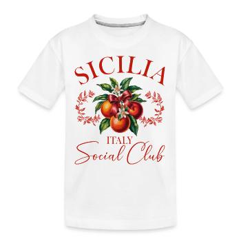 Italie Sicile Femmes Italiennes - T-shirt bio Premium Enfant - blanc - Devant