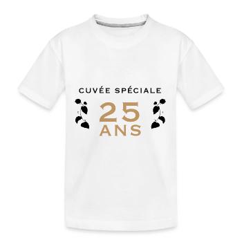 Cuvée spéciale 25 ans - T-shirt bio Premium Enfant - blanc - Devant