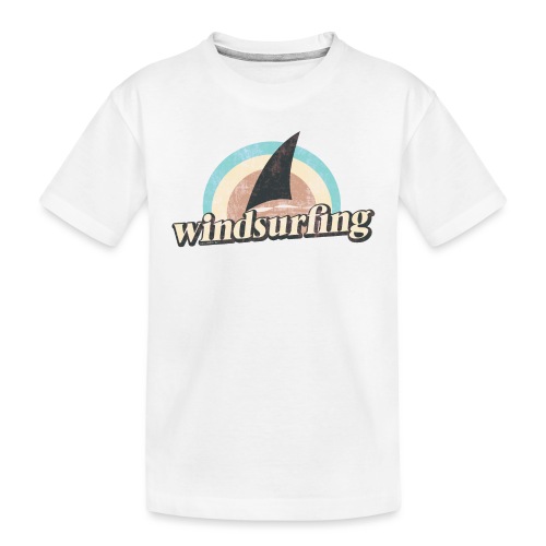 Windsurfing Retro 70s - Ekologiczna koszulka dziecięca Premium
