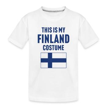C’est mon costume de Finlande - T-shirt bio Premium Enfant - blanc - Devant