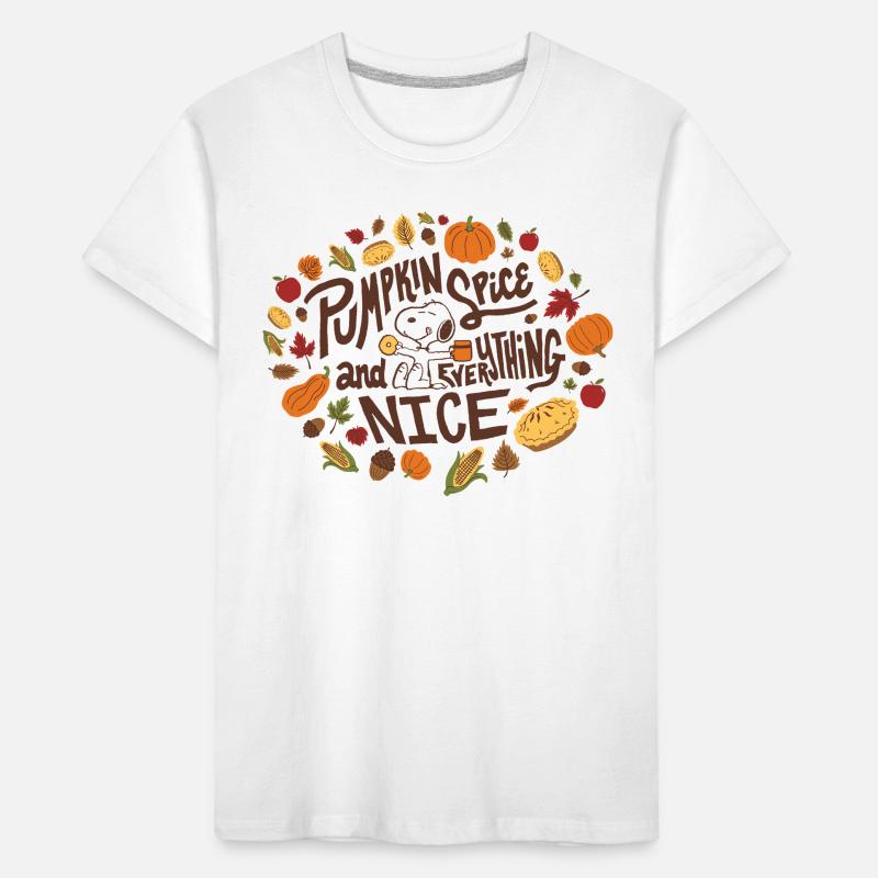 Peanuts Design Herbst Mit Spruch Und Snoopy Kinder Premium Bio T-Shirt