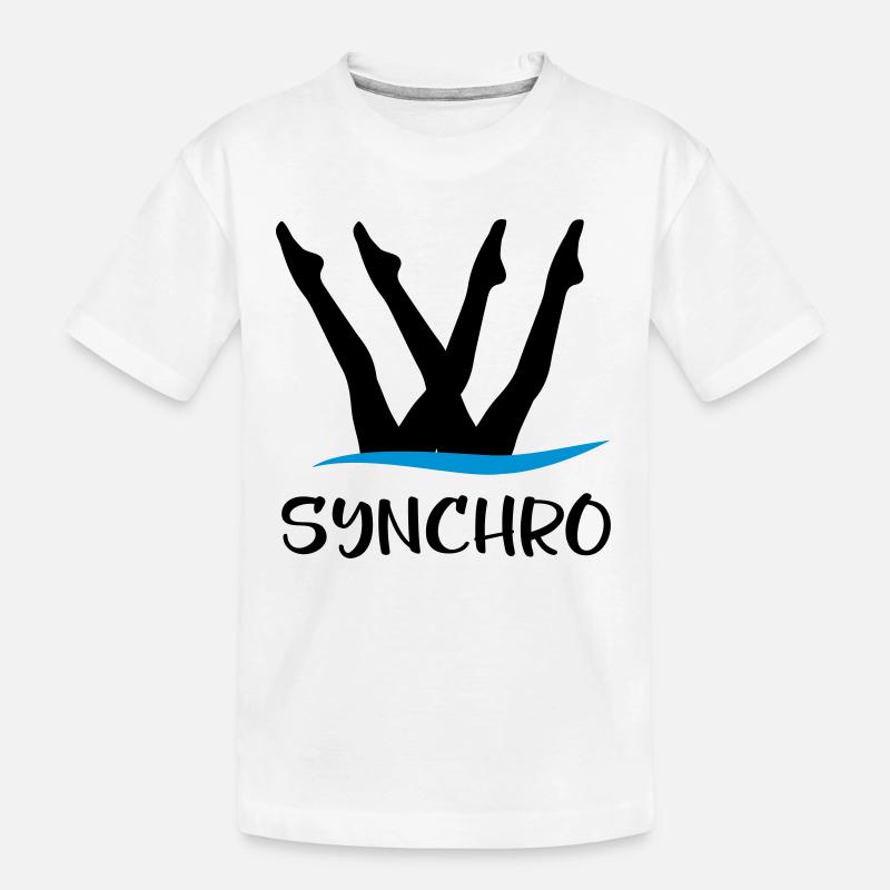 Nage synchrone - T-shirt bio Premium Enfant - blanc