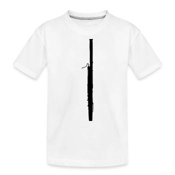 Fagott - Kinder Premium Bio T-Shirt - Weiß - Vorne