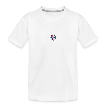 Blumen Blumenstrauß Floristik Gärtnerei - Kinder Premium Bio T-Shirt - Weiß - Vorne