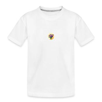 Blumen Blumenstrauß Floristik - Kinder Premium Bio T-Shirt - Weiß - Vorne