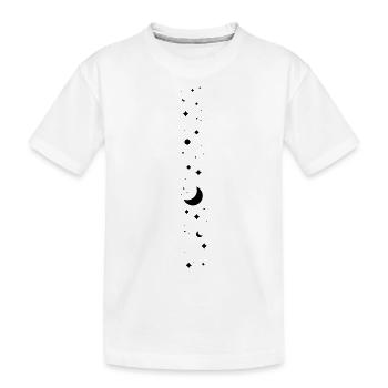 Sternenhimmel small - Kinder Premium Bio T-Shirt - Weiß - Vorne