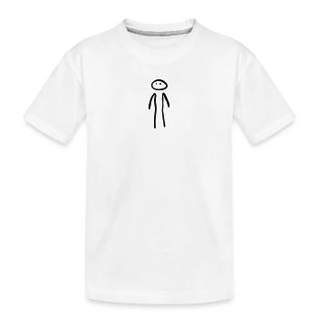 homme debout - T-shirt bio Premium Enfant - blanc - Devant