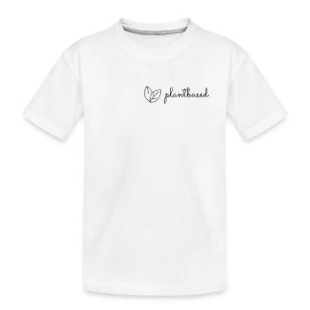 plantbased simple black - T-shirt bio Premium Enfant - blanc - Devant