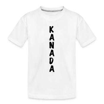 Kanada - Kinder Premium Bio T-Shirt - Weiß - Vorne