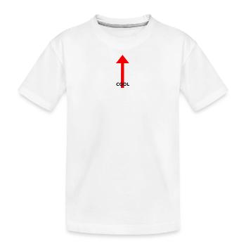 Cool - Kinder Premium Bio T-Shirt - Weiß - Vorne