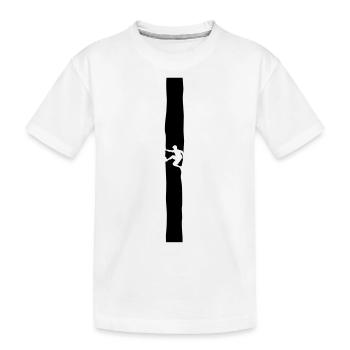 Grimpeur dans la cheminée - T-shirt bio Premium Enfant - blanc - Devant