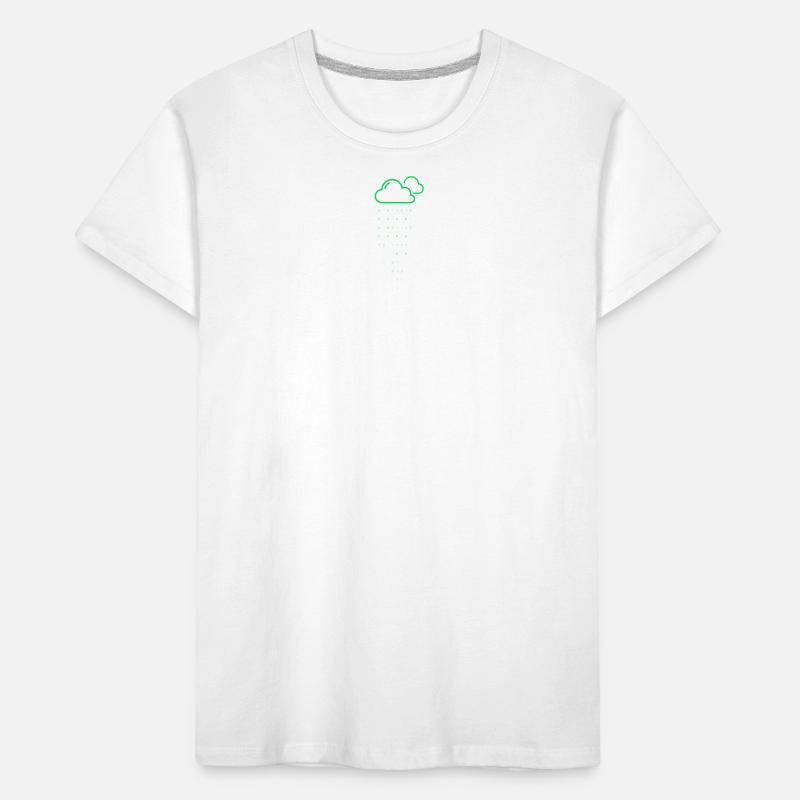 Code de pluie nuageuse T-shirt bio Premium Enfant