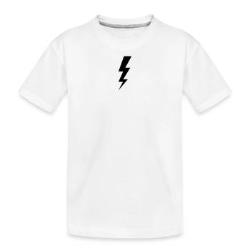 Lightning and Thunderstorms – Energy & High Voltage Design - Kids' Premium Organic T-Shirt - white - Front