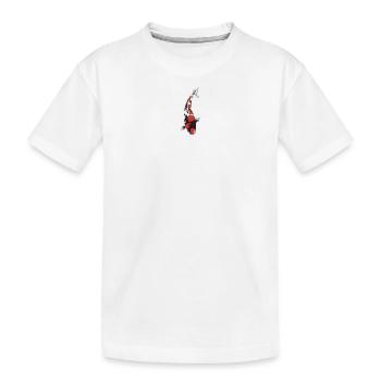 Éclaboussure carpe Koi : Rouge Blanc Noir - T-shirt bio Premium Enfant - blanc - Devant