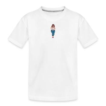 La courbe est le nouveau parfait - T-shirt bio Premium Enfant - blanc - Devant
